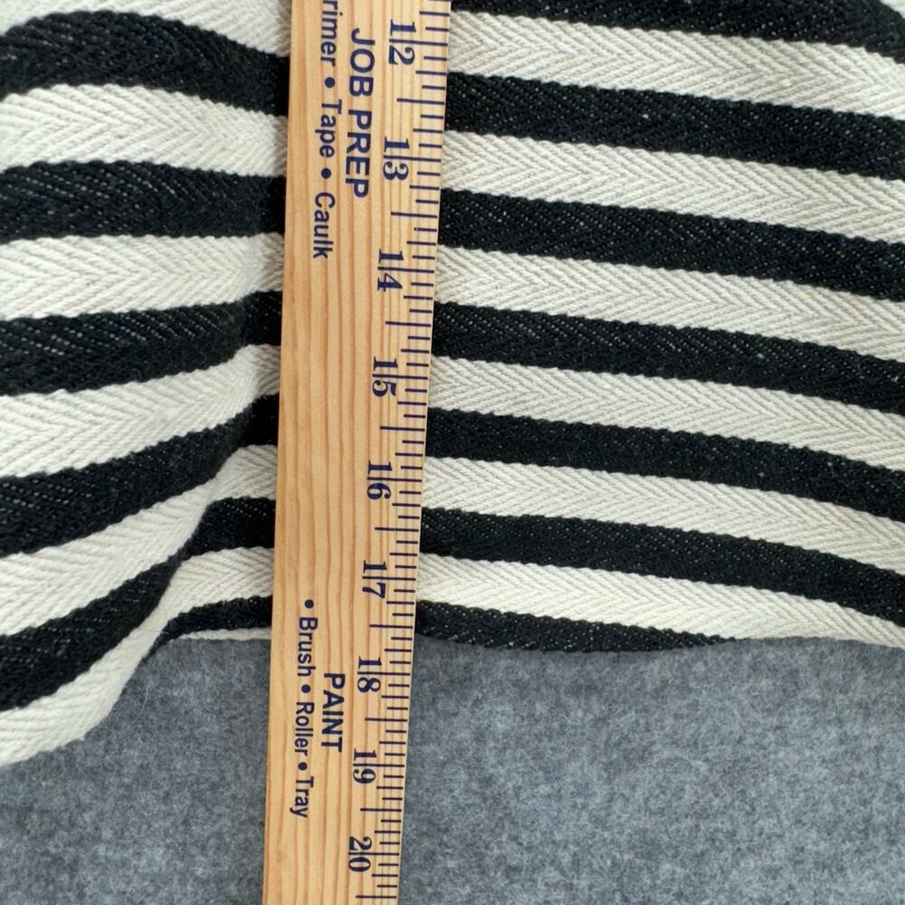 Greylin Anthropologie Womens Mini Skater Skirt Size 0 Black Twill Stripe Retro - Picture 13 of 14